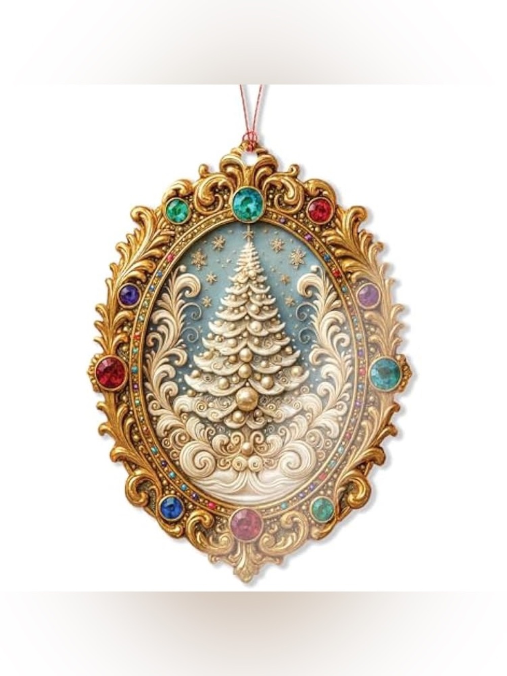 ✴️New✴️Gold Jeweled Christmas Tree Ornament (2/$12)